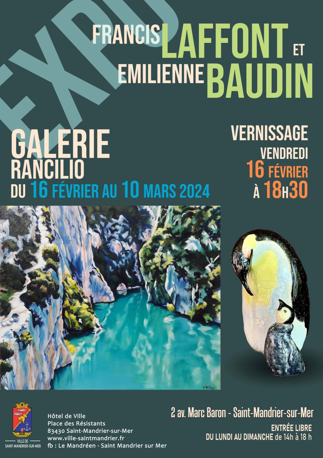 Francis Laffont and Emilienne Baudin exhibition à Saint-Mandrier-sur-Mer - 0